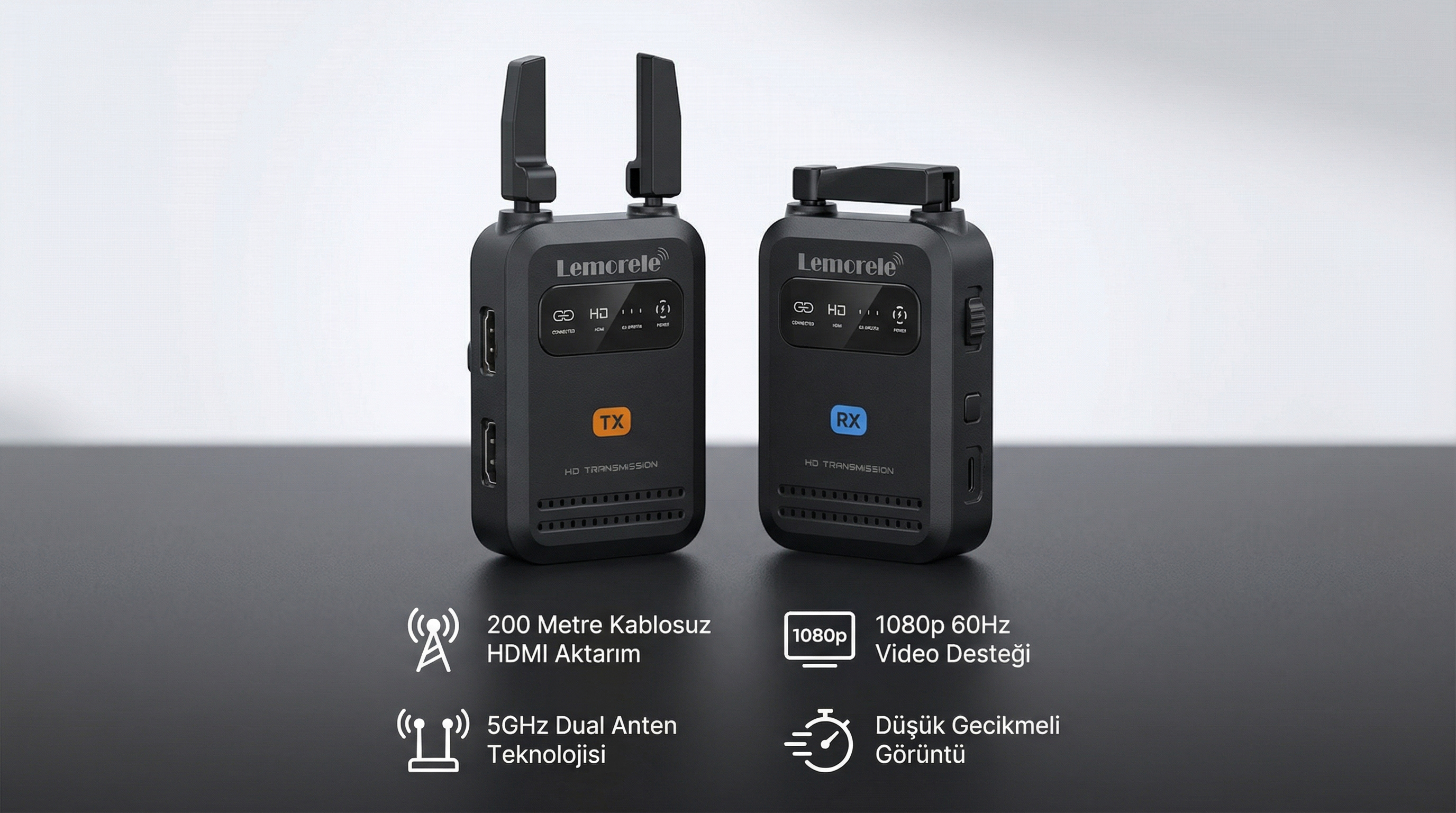 Lemorele R5000 1080p 60Hz görüntü aktarımı