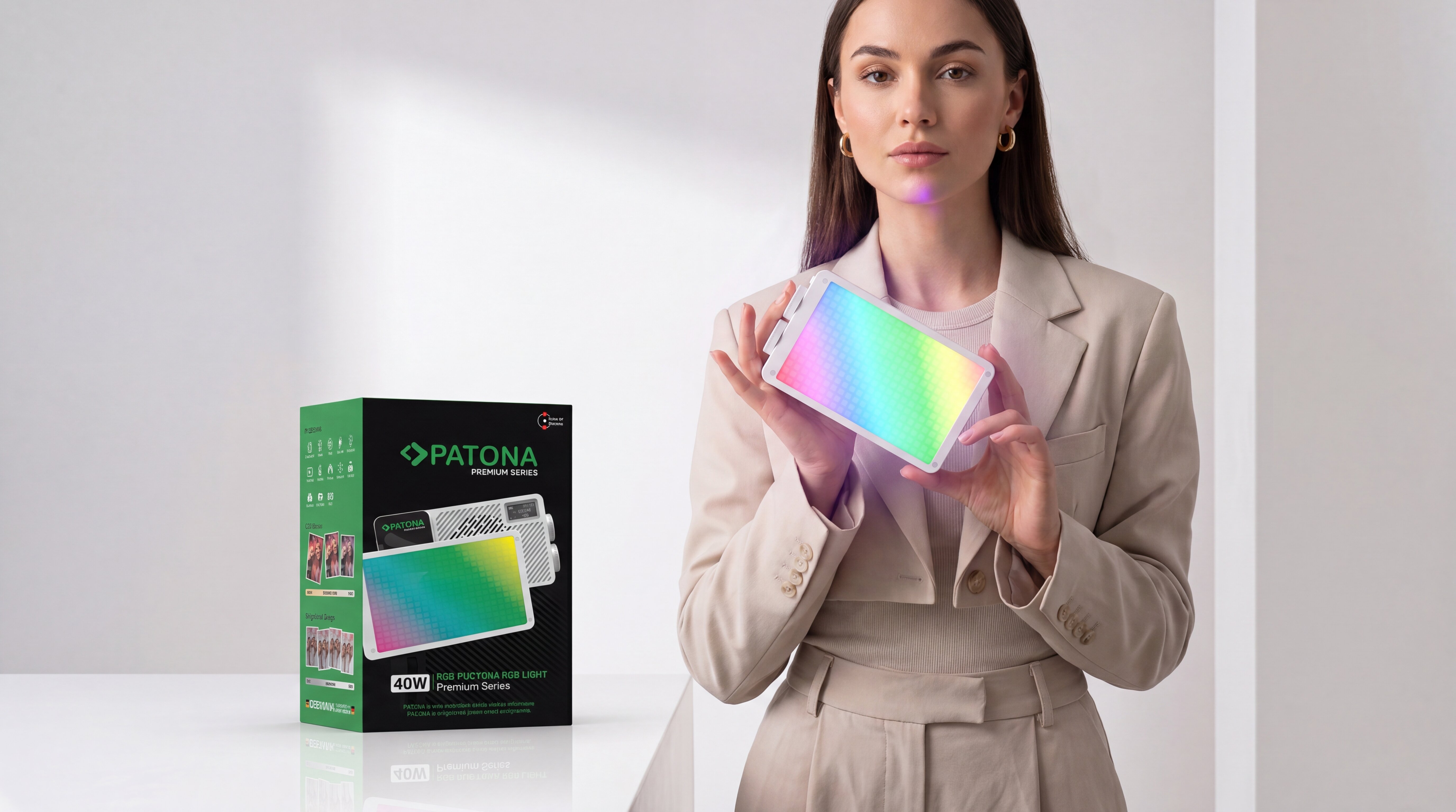 PATONA SR40 tam RGB ve HSL renk kontrolü
