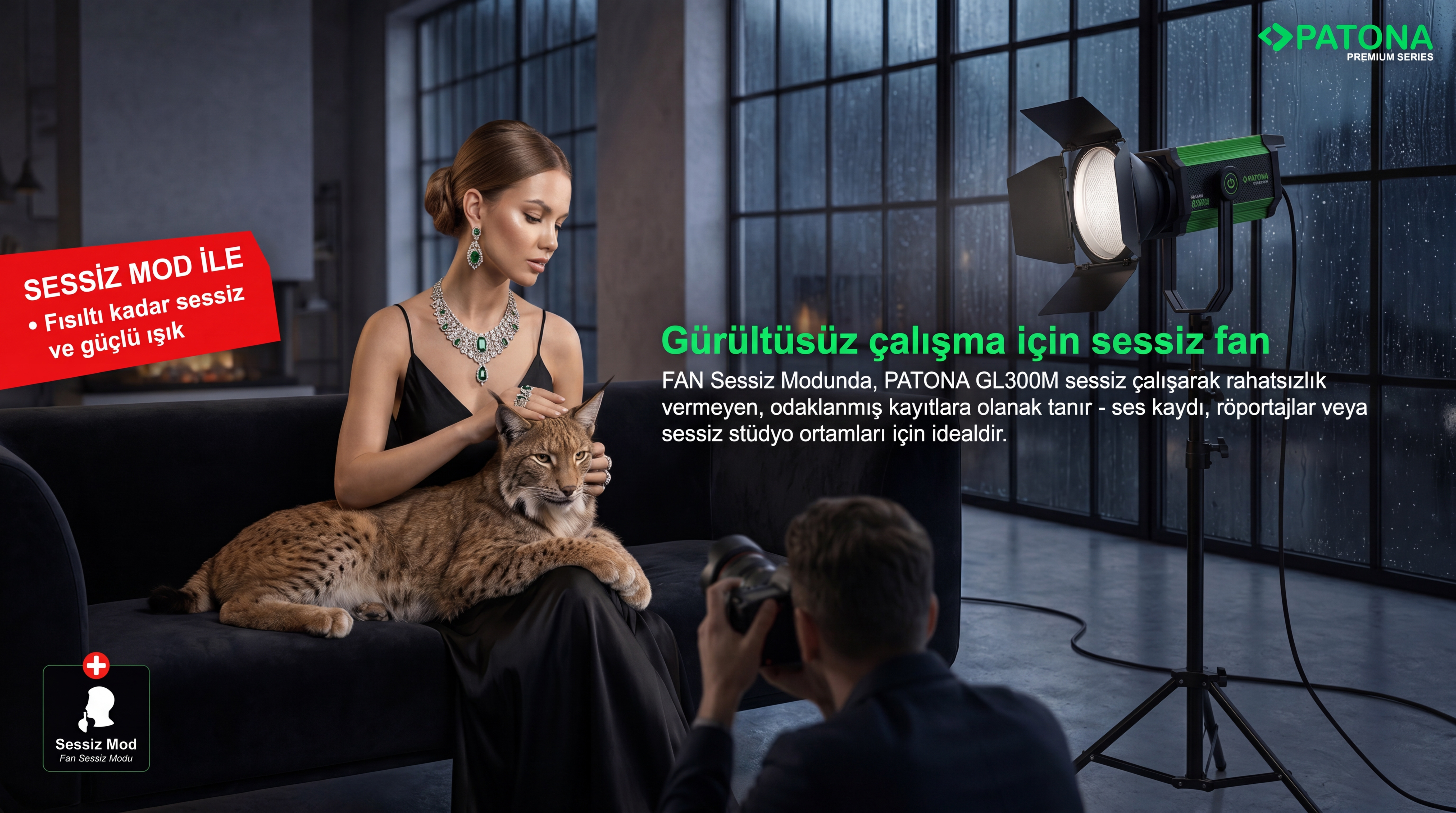 PATONA GL300M sessiz fan modu