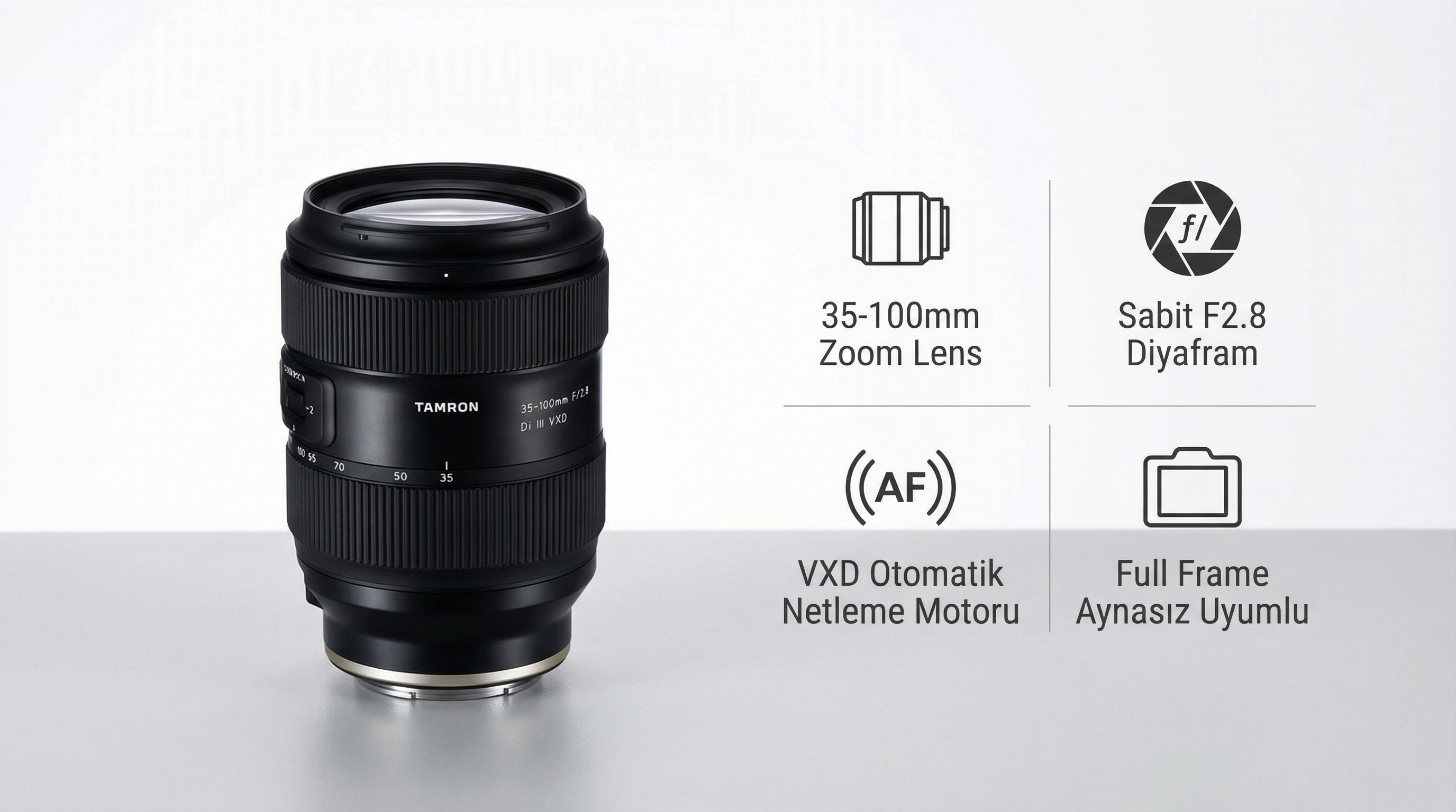 Tamron 35-100mm sabit F/2.8 diyafram performansı görseli