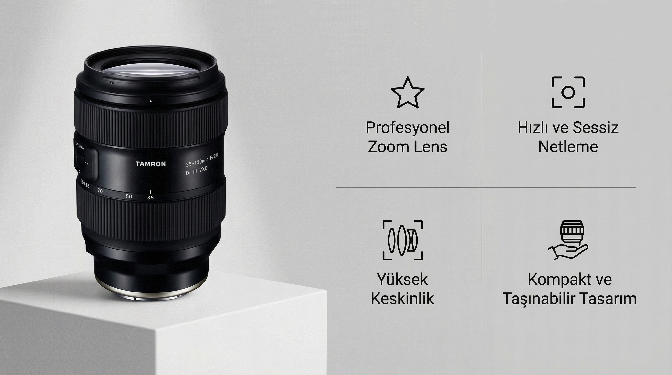 Tamron VXD motor otomatik netleme görseli
